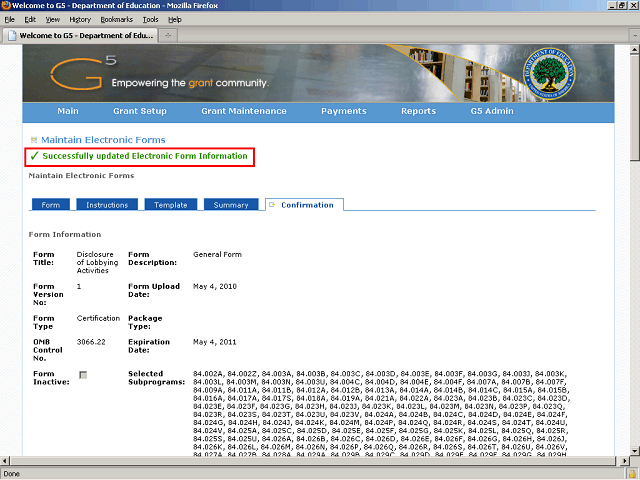 Screen image of this step