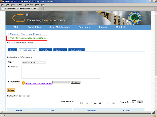 Screen image of this step