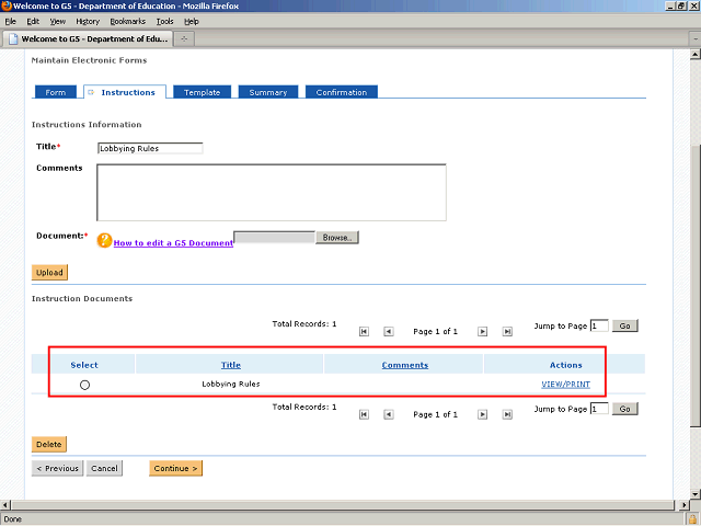 Screen image of this step
