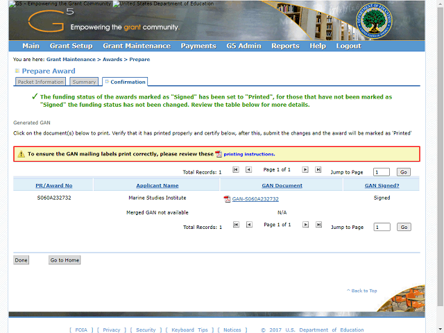Screen image of this step