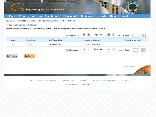 Screen image of this step