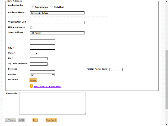 Screen image of this step