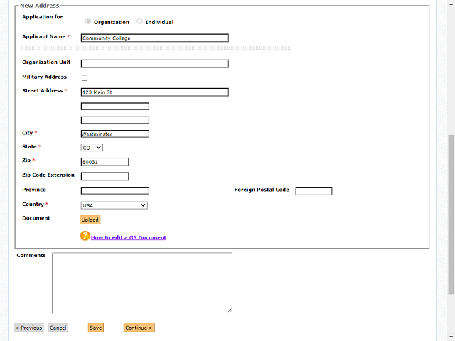 Screen image of this step