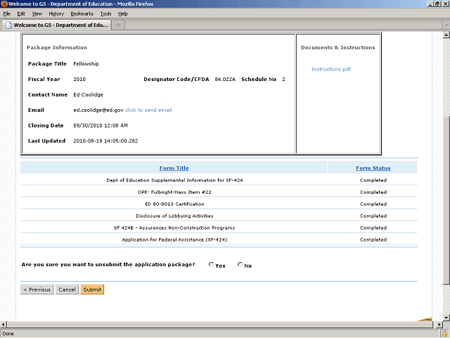 Screen image of this step