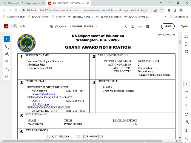 Screen image of this step