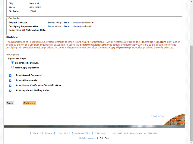 Screen image of this step