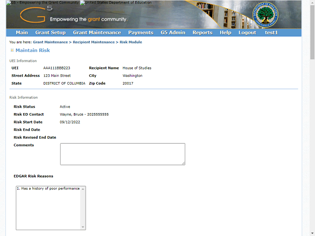 Screen image of this step