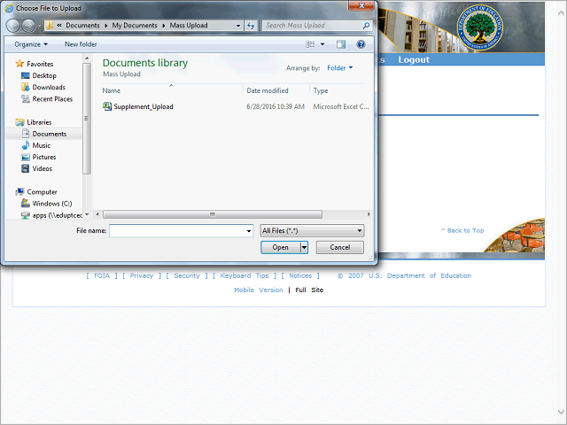 Screen image of this step