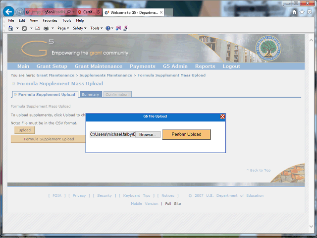 Screen image of this step