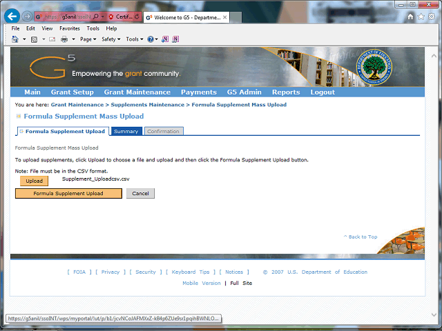 Screen image of this step