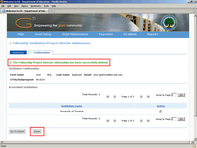 Screen image of this step