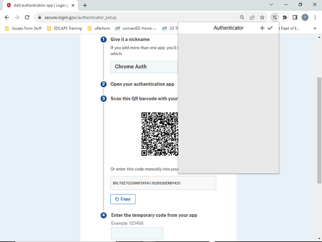 Screen image of this step