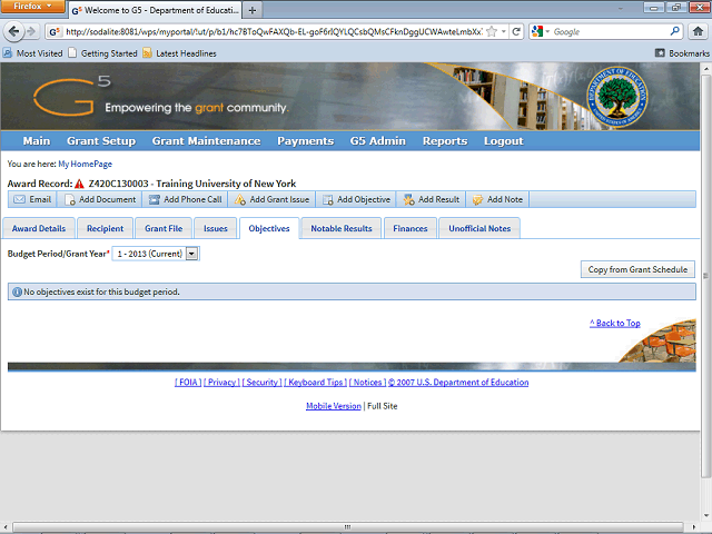 Screen image of this step