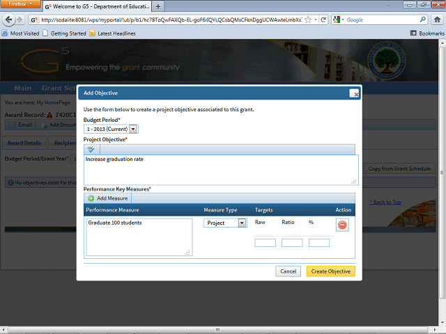 Screen image of this step