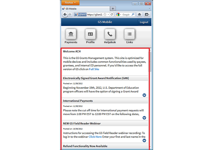 Screen image of this step