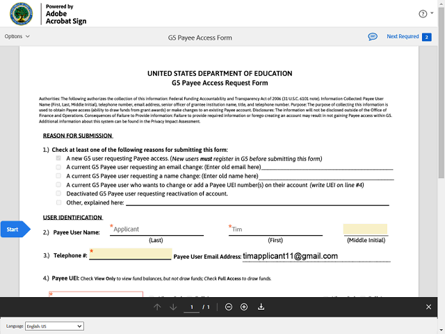 Screen image of this step