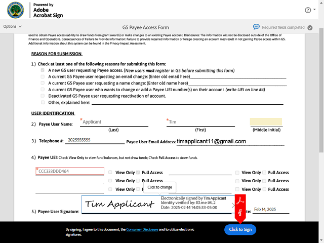 Screen image of this step