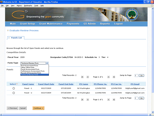 Screen image of this step