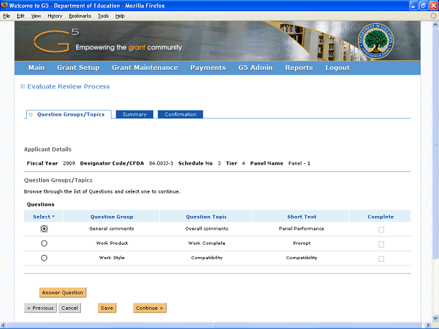 Screen image of this step