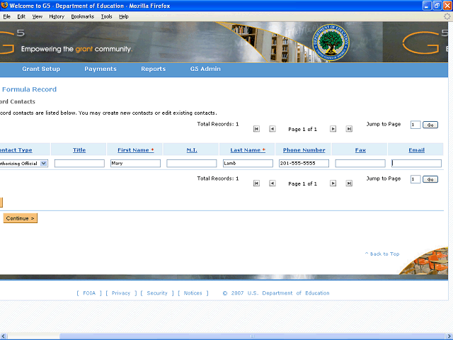 Screen image of this step