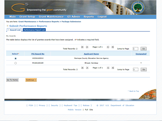 Screen image of this step