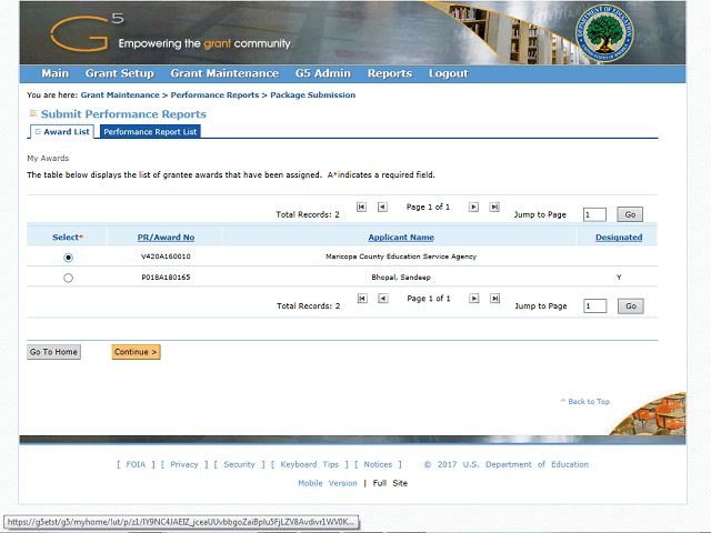 Screen image of this step