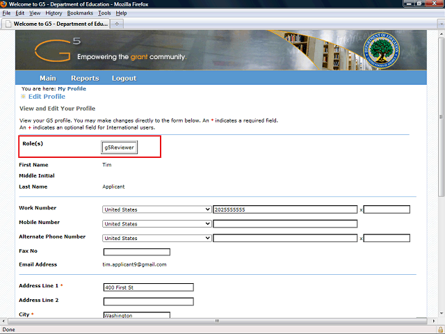 Screen image of this step