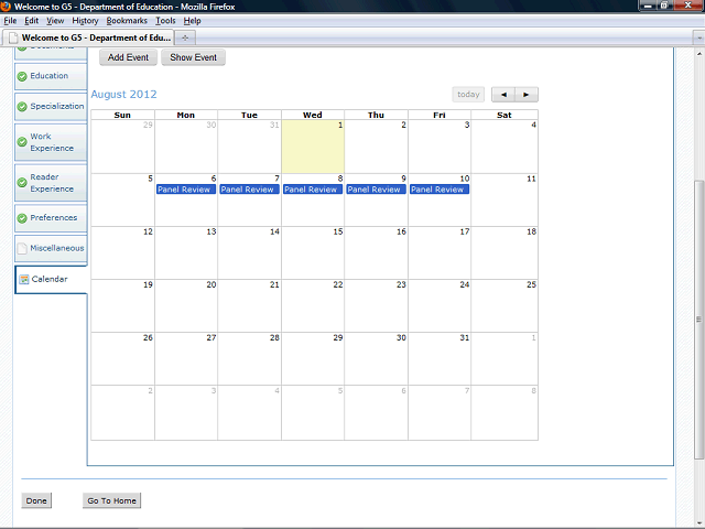 Screen image of this step