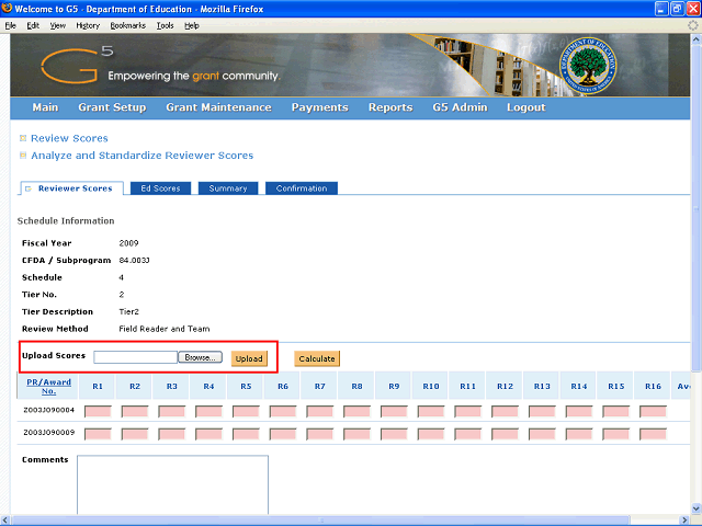 Screen image of this step