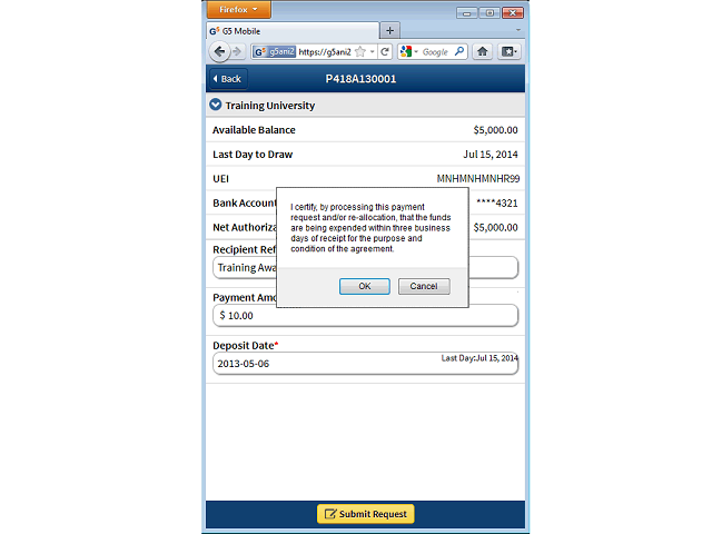 Screen image of this step