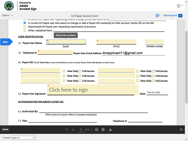 Screen image of this step
