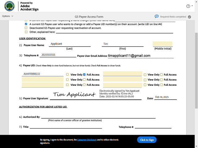 Screen image of this step