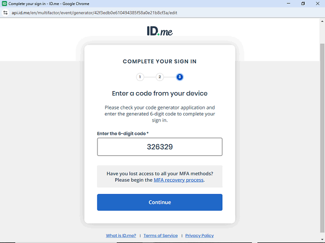 Screen image of this step