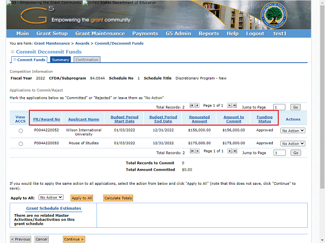 Screen image of this step