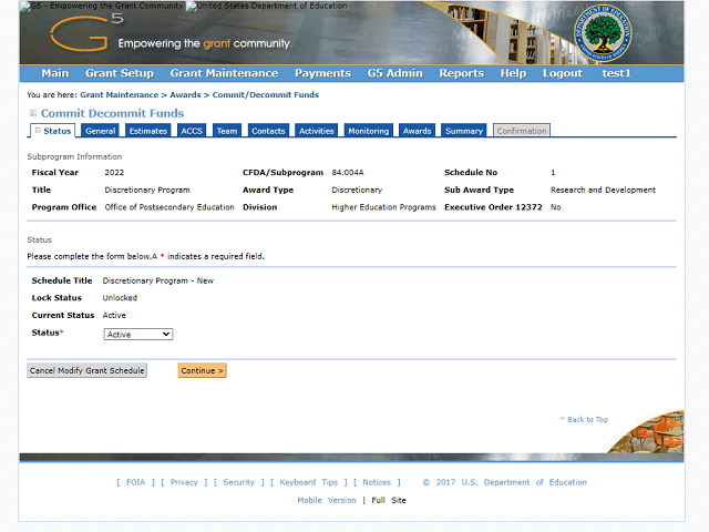 Screen image of this step