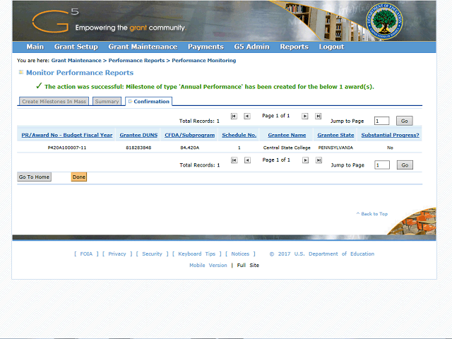 Screen image of this step