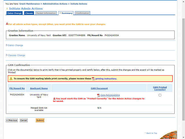 Screen image of this step
