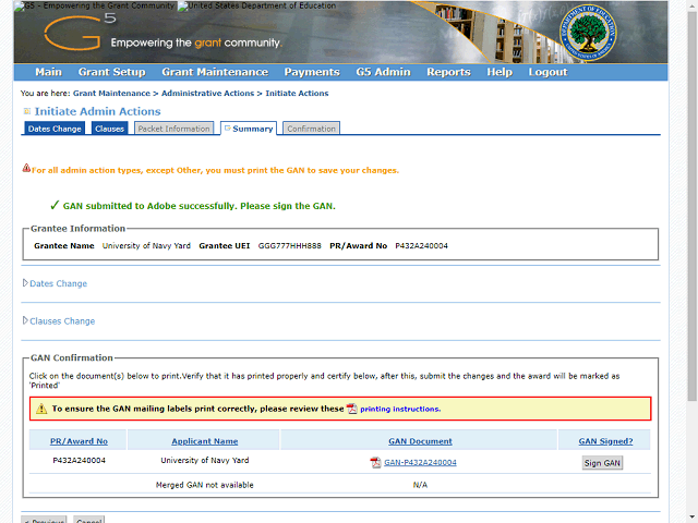 Screen image of this step