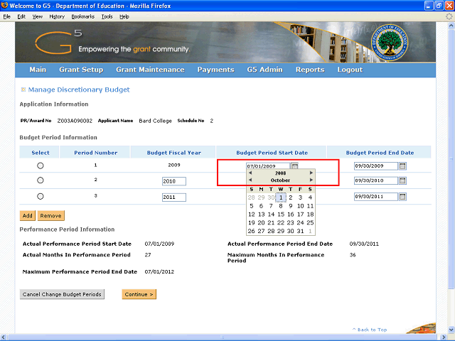 Screen image of this step