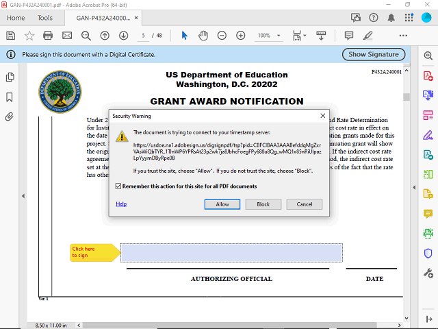 Screen image of this step