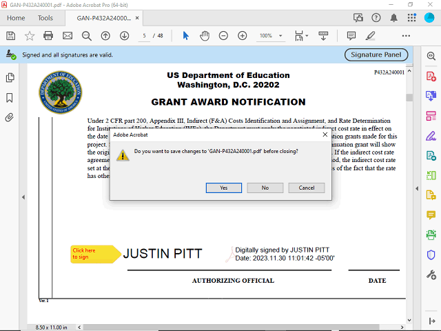 Screen image of this step
