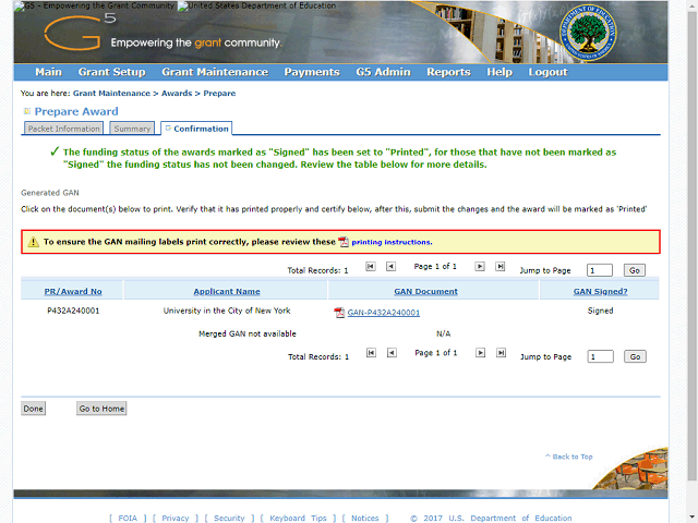 Screen image of this step