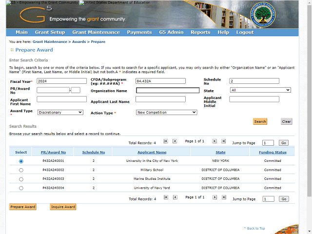 Screen image of this step