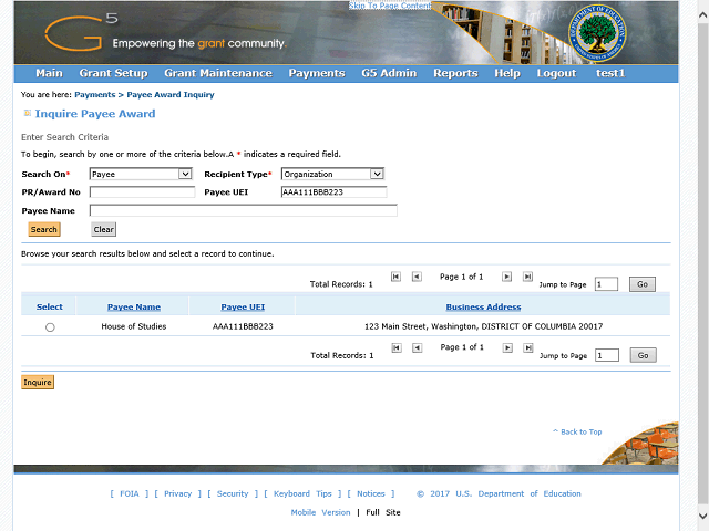 Screen image of this step