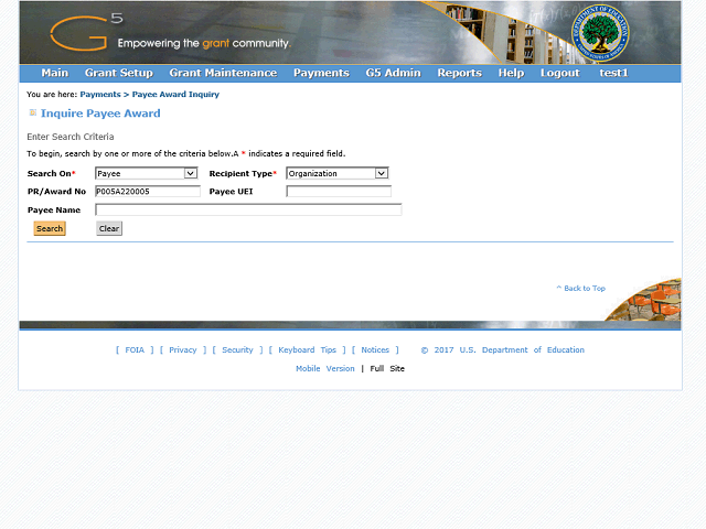 Screen image of this step