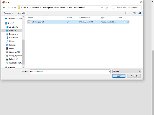 Screen image of this step