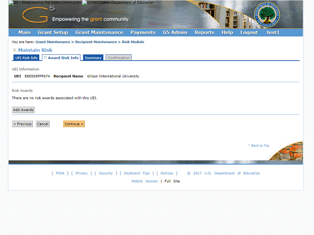 Screen image of this step