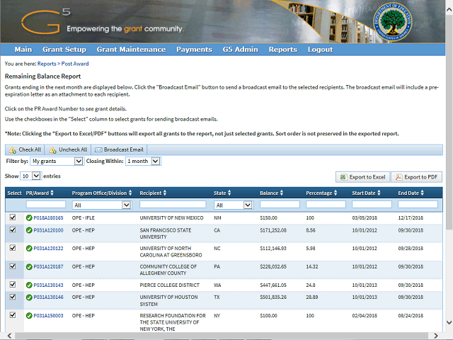 Screen image of this step