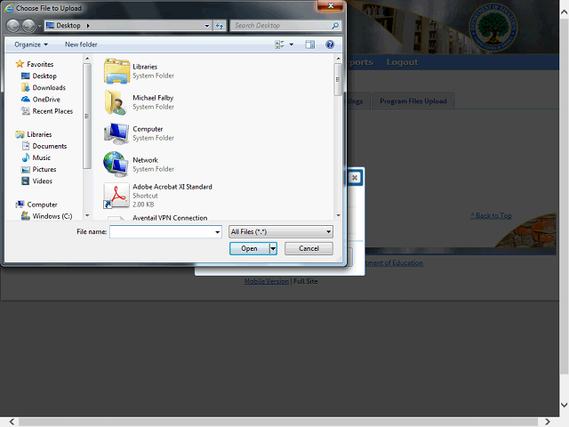 Screen image of this step