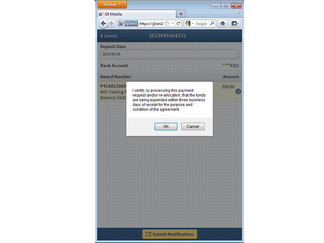 Screen image of this step